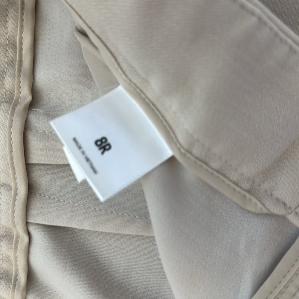 Express Beige Wide-Leg Trousers size 8 - Picture 5 of 5